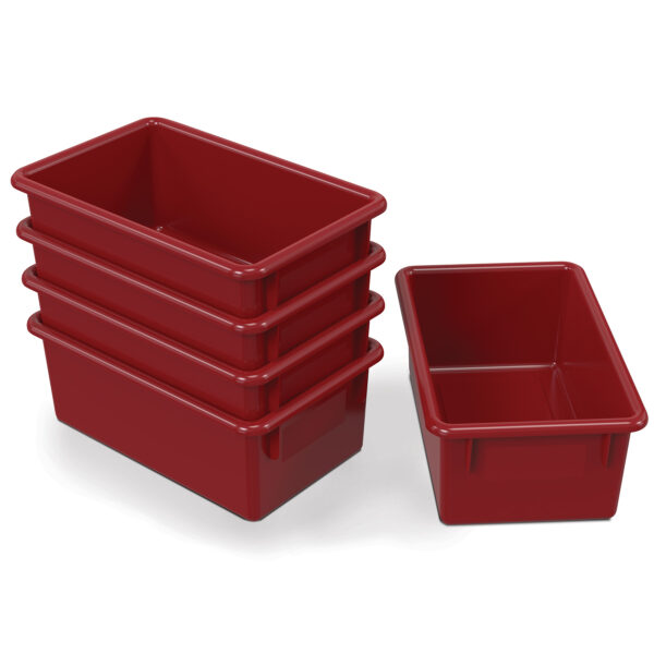 Cubbie Tray, Red, Pack of 3