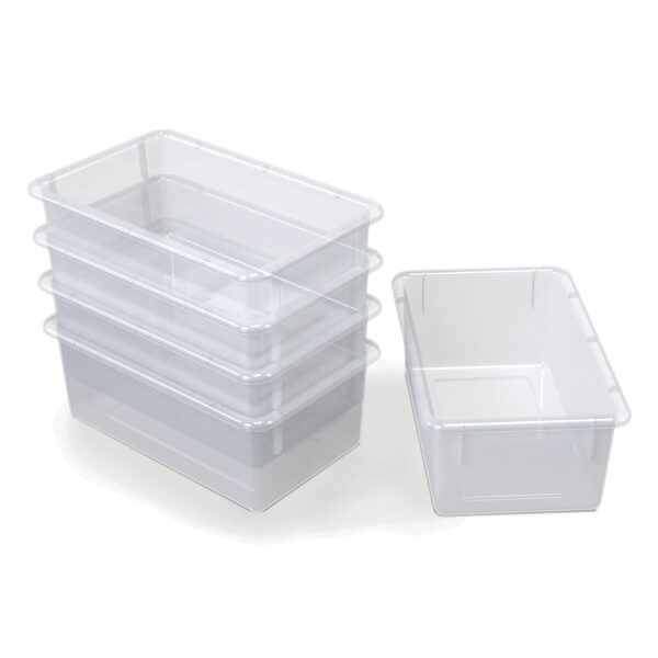 Cubbie Tray, Clear, Pack of 3