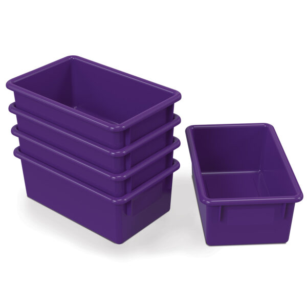 Cubbie Tray, Purple, Pack of 3