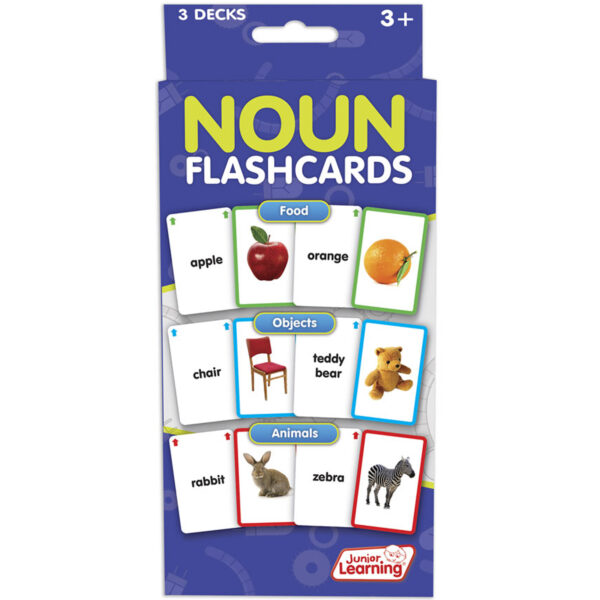 Nouns Flashcards, 3 Decks Per Pack, 3 Packs