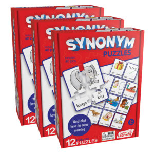 Synonym Puzzles, 12 Per Set, 3 Sets