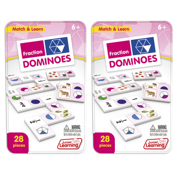 Fraction Dominoes, 2 Sets