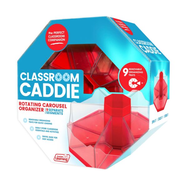 Classroom Caddie Octagonal Storage System, Red