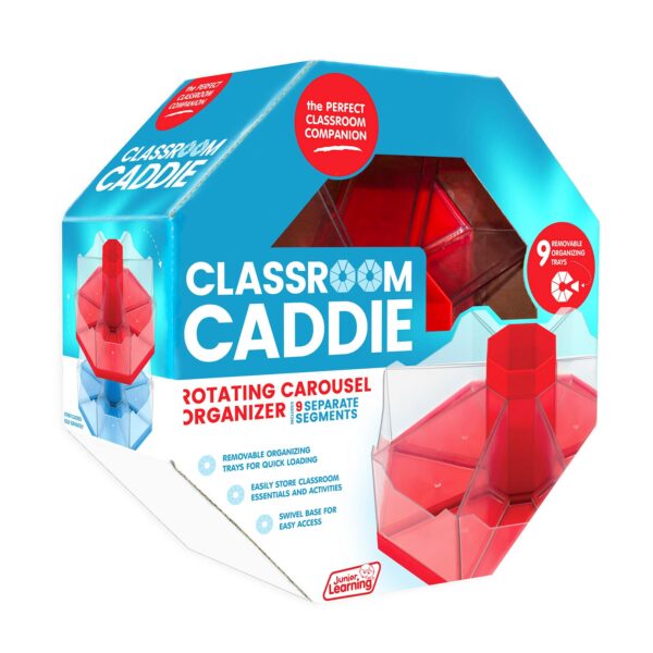 Classroom Caddie Octagonal Storage System, Red