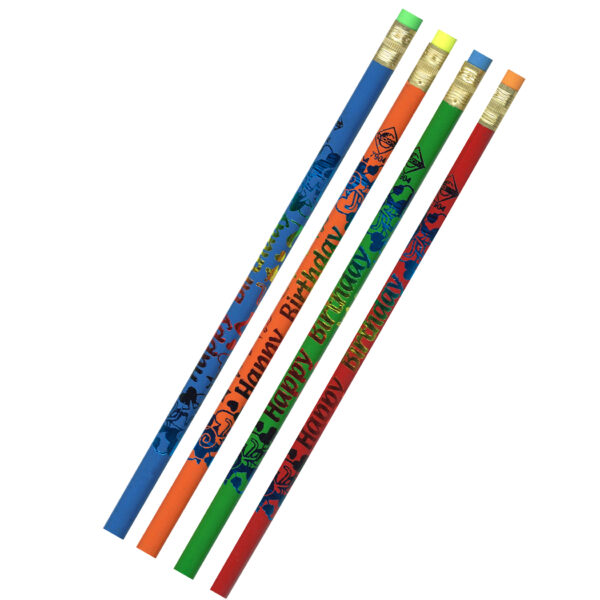 Happy Birthday Pencils, 12 Per Pack, 12 Packs