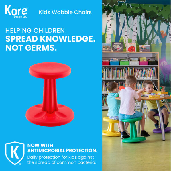 Kids Wobble Chair 14", Red