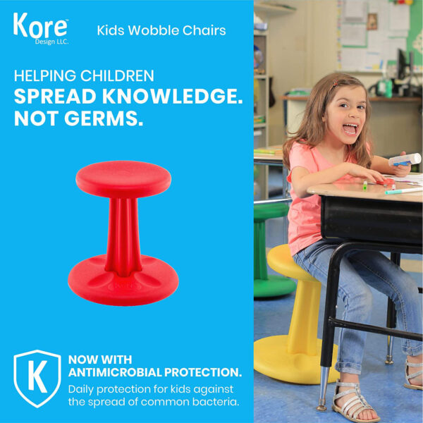 Pre-School Wobble Chair 12", Red