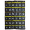 Hanging Cell Phone Pocket Storage Classroom Organizer, 36-Pockets, Black-Yellow