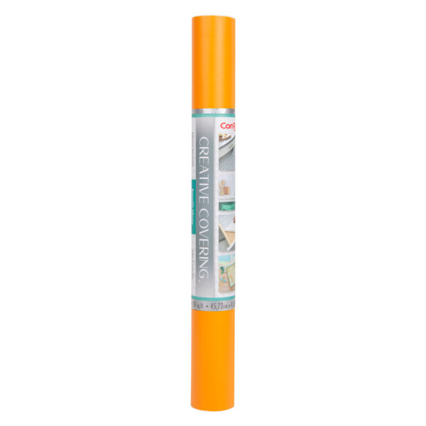 Creative Covering Adhesive Covering, Orange, 18" x 16 ft, Pack of 2