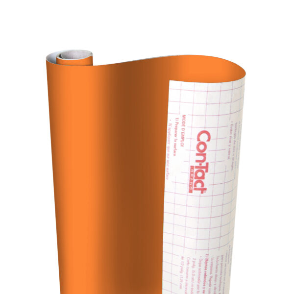 Creative Covering Adhesive Covering, Orange, 18" x 16 ft, Pack of 2