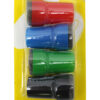 Large Barrel Attachable Eraser Caps for Dry Erase Markers, 4 Per Pack, 6 Packs