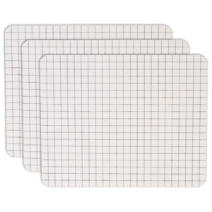 Rectangular Adhesive Graph Replacement Sheets, 6 Per Pack, 3 Packs