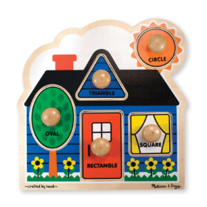 First Shapes Jumbo Knob Wooden Puzzle - 5 Pieces