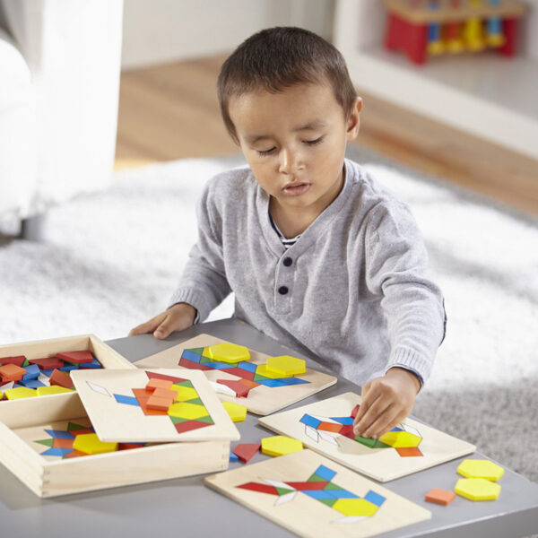 Wooden Pattern Blocks & Boards