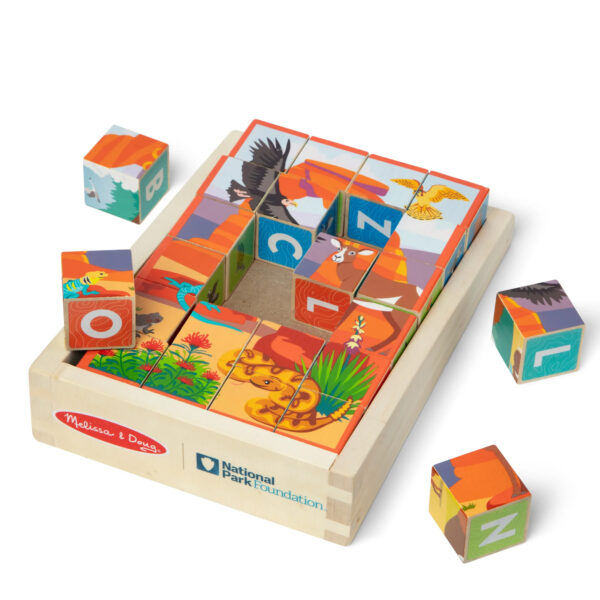 National Parks Wooden Blocks & Cube Puzzle