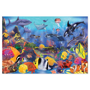 Underwater Floor Puzzle, 36" x 24", 48 Pieces