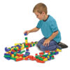 Painted Wood Blocks Set, 100 Pieces