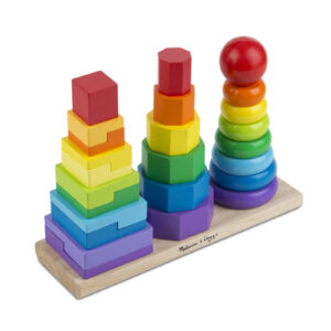 Geometric Stacker Toddler Toy, 25 Pieces