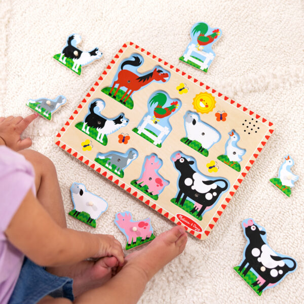 Farm Animals Sound Puzzle - 8 Pieces