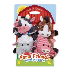 Farm Friends Hand Puppets, Set of 4