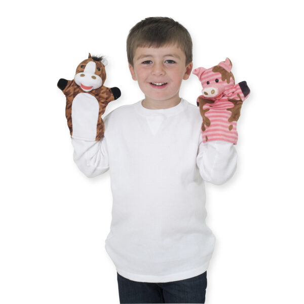 Farm Friends Hand Puppets, Set of 4