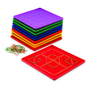 Plastic Geoboard Classpack of 10