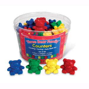 Three Bear Family Counters Basic Set, Set of 80