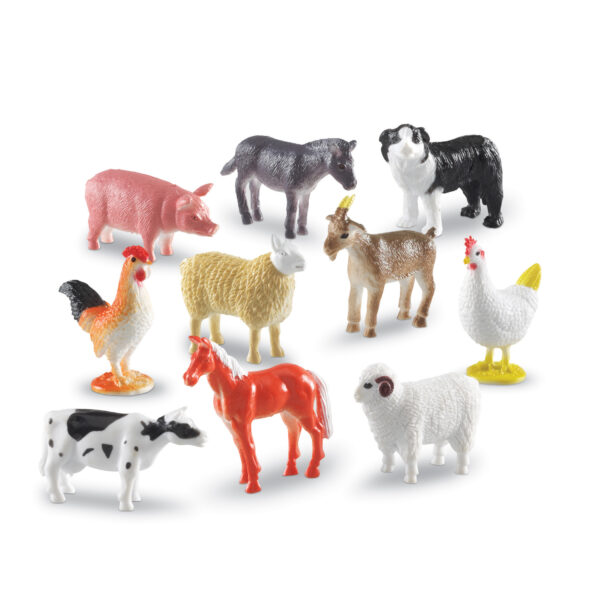 Farm Animal Counters, Set of 60