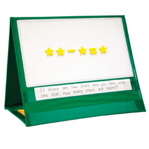 Write-On-Wipe-off Magnetic Demonstration Double-Sided Tabletop Pocket Chart