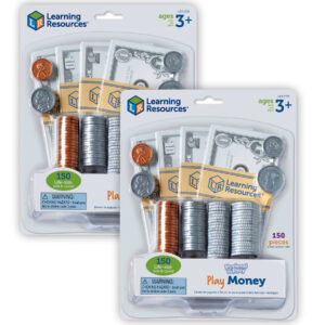 Pretend and Play Play Money, 150 Pieces Per Set, 2 Sets