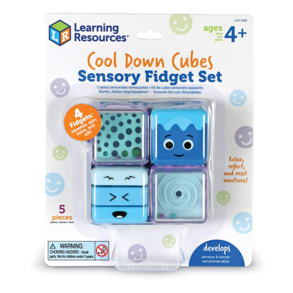 Cool Down Cubes Sensory Fidget Set, 2 Sets