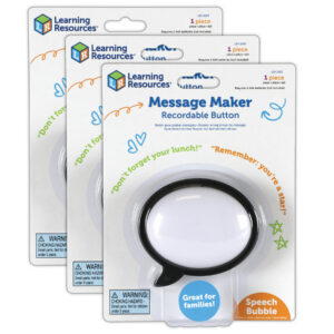 Message Recorder - Speech Bubble, Pack of 3