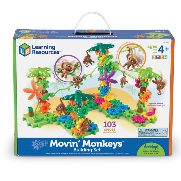 Gears! Gears! Gears! Movin' Monkeys Building Set, 103 Pieces