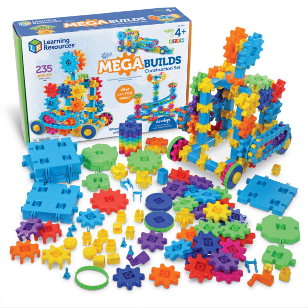 Gears! Gears! Gears! Mega Builds Construction Set, 235 Pieces