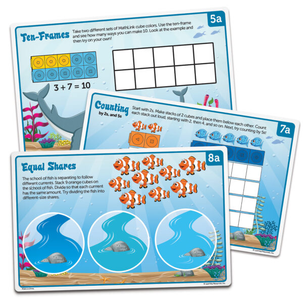 Mathlink Cubes Kindergarten Math Activity Set: Sea Adventures!