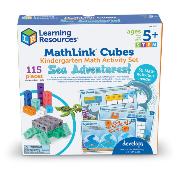 Mathlink Cubes Kindergarten Math Activity Set: Sea Adventures!