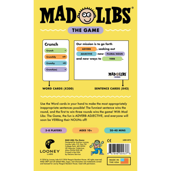 Mad Libs The Game