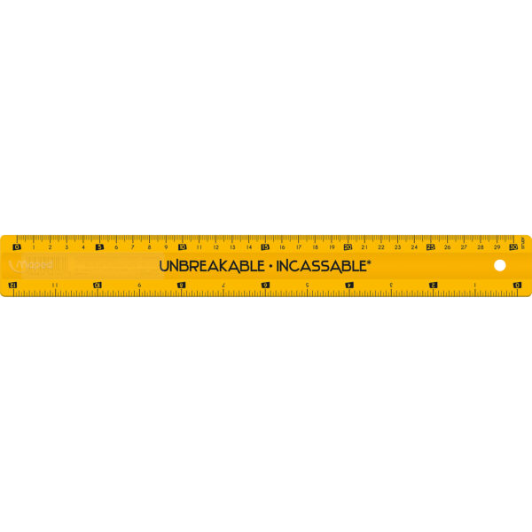 Unbreakable Ruler 12" - 30cm, Pack of 20