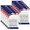 Professional Pencil Cap Erasers, White, 10 Per Pack, 12 Packs