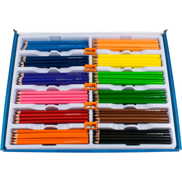 Color'Peps Triangular Colored Pencils, School Pack of 240