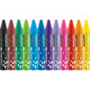 Color'Peps Triangular Oil Pastels, 12 Per Pack, 6 Packs