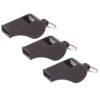 Black Plastic Whistles, 12 Per pack, 3 Packs