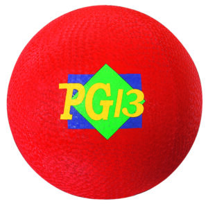 Playground Ball, 13" Diameter, Red