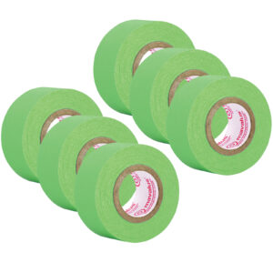 Tape, 1" x 324", Green, 6 Rolls