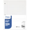 Notebook Filler Paper, College Ruled, 200 Sheets Per Pack, 3 Packs