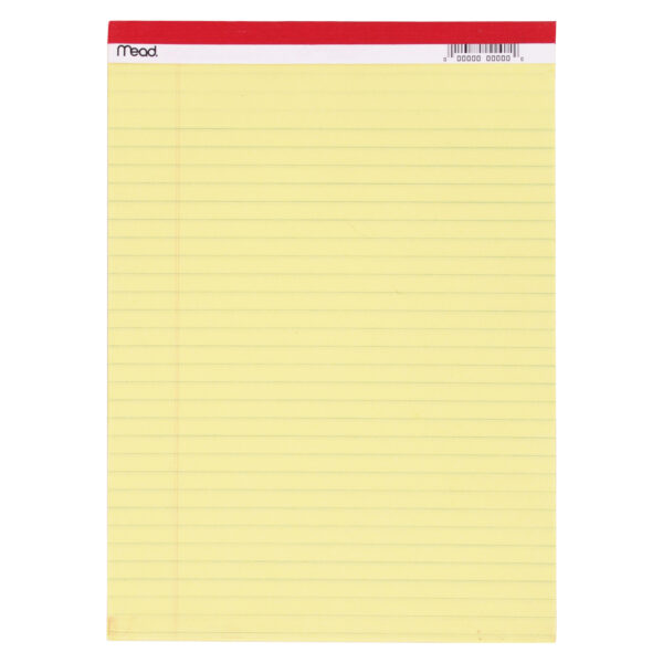 Standard Legal Pad, 8.5" x 11.75", 50 Sheets, 12 Pads