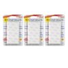 Removable Chart Tabs, 1" x 1", 80 Per Pack, 3 Packs