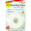 Removable Mounting Tape, 1" x 72", 6 Rolls