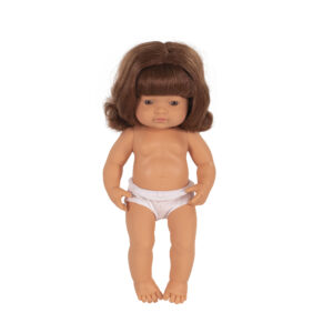 Anatomically Correct 15" Baby Doll, Caucasian Girl, Red Hair