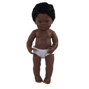 Anatomically Correct 15" Baby Doll, African-American Boy